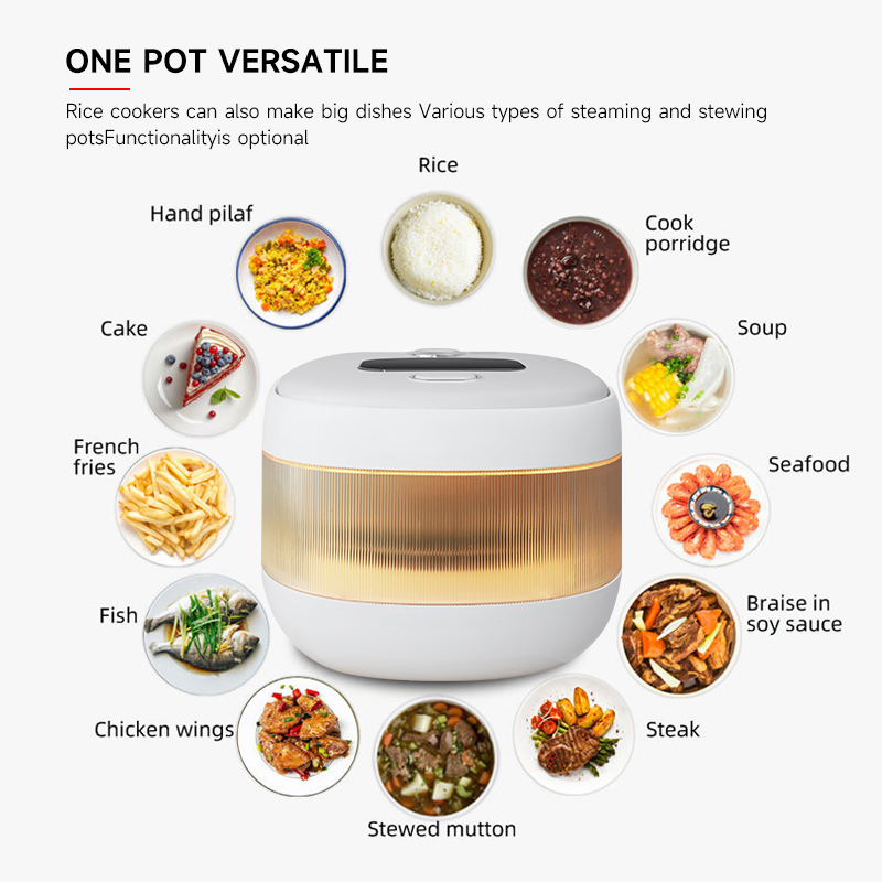 3L Electeic Rice Cooker Mini Portable Multifunction Home Kitchen Appliance