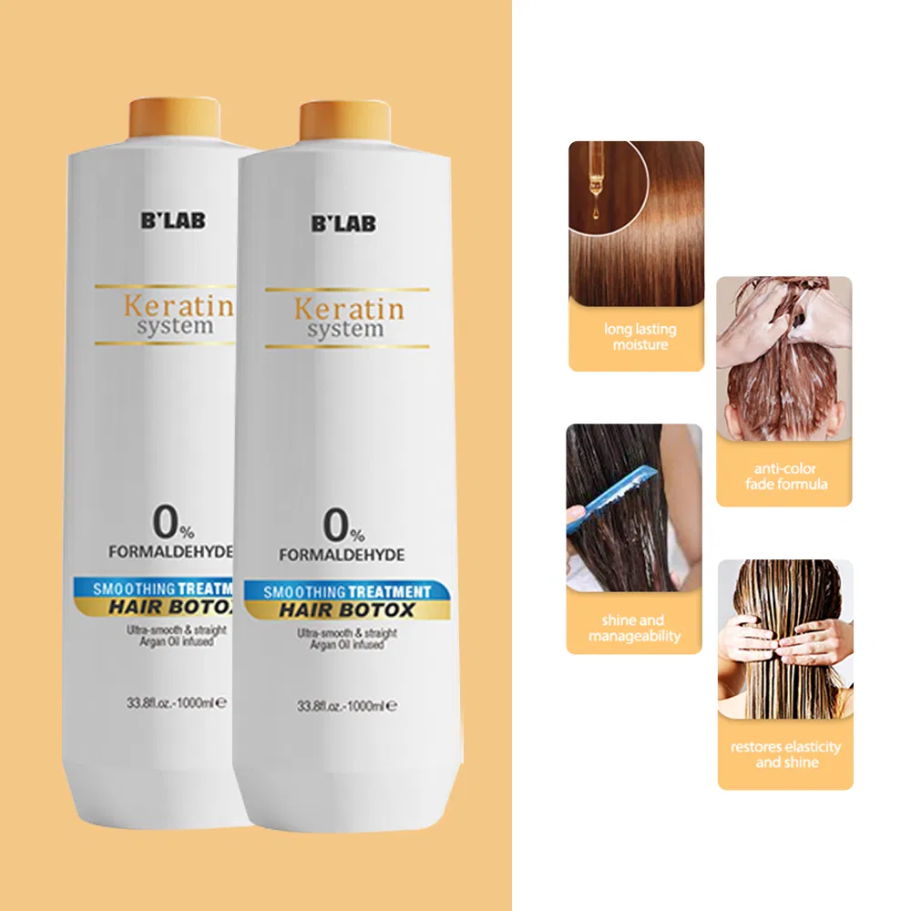 1000ml Professional Formula Brazilian Keratin Collagen Hair Straightening Treatment Cream