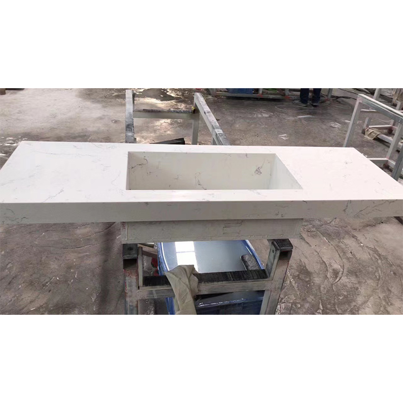 Artificial Stone Marble White Calacatta Quartz Counter Top/Bathroom Top Price