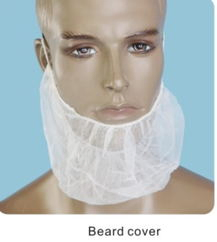 Lightweight Polypropylene for Cleanroom and Laboratory Use Beard Cover