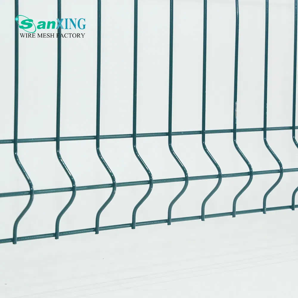 Galvanized Welded Wire Mesh Fence Triangle Bending 3D Wire Mesh Fence Panel