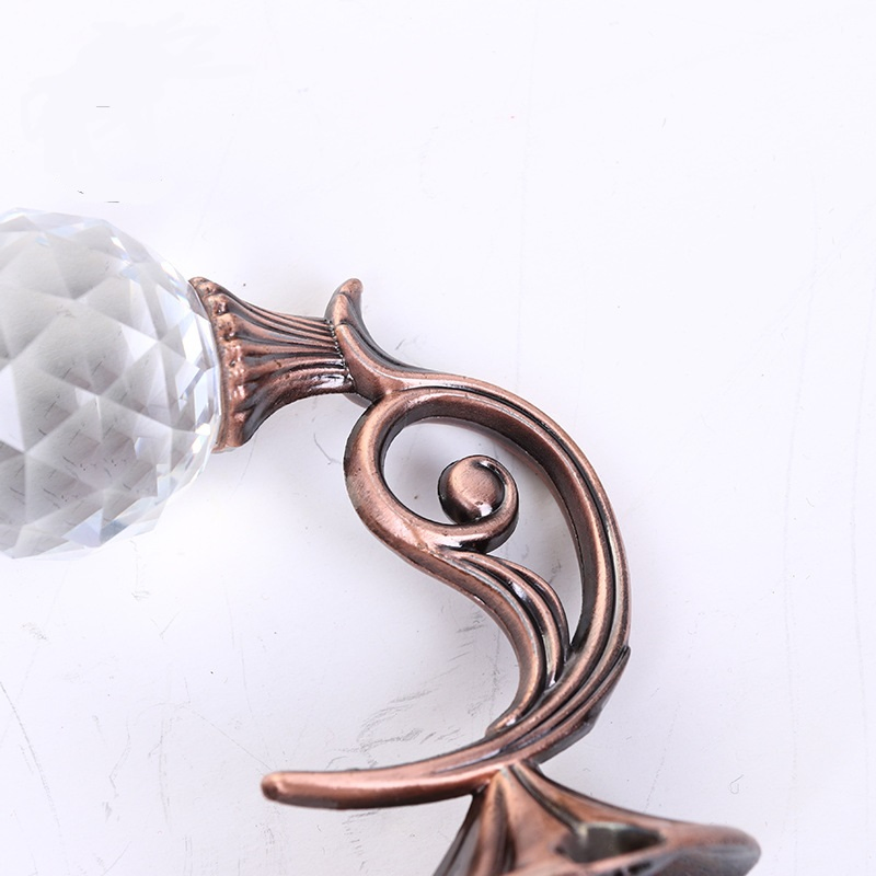 Best Quality Diamond Curtain Hook Crystal Hook with Zinc Alloy Round Head Metal Tieback