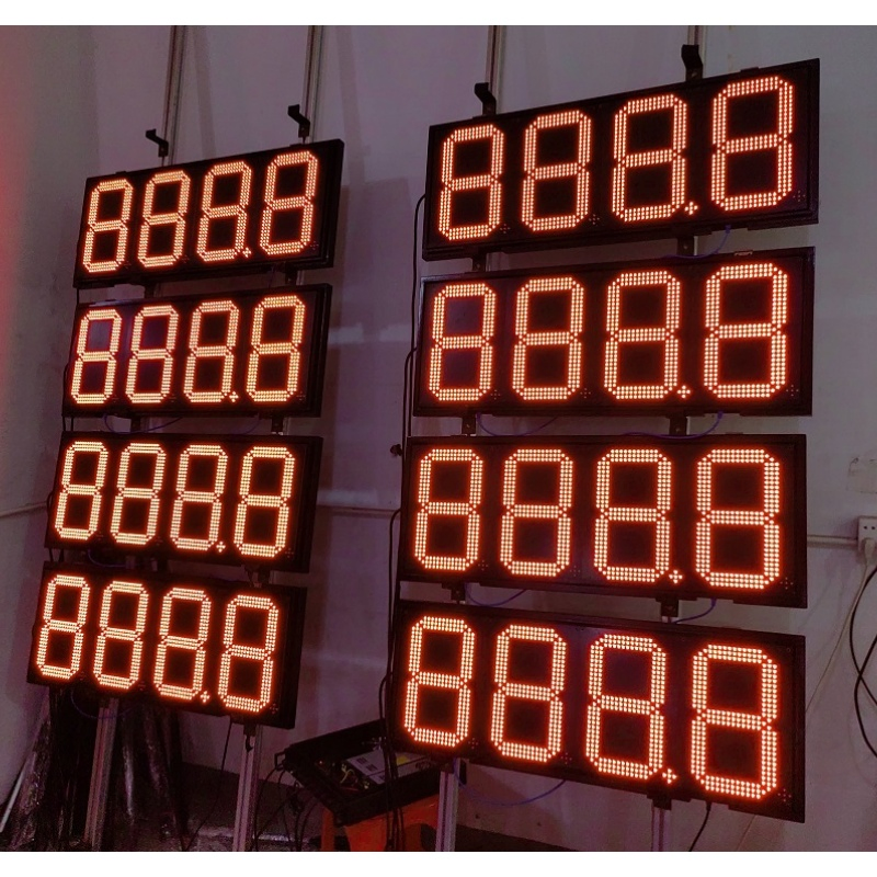 8inch10inch12inch16inch18inches24inches 88.88 Outdoor LED Electronic Gasoline Price Sign with 7 Segment LED Display