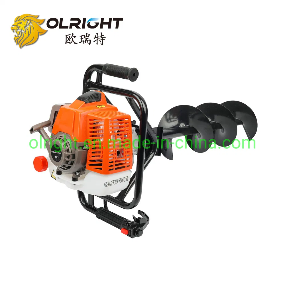 52cc Gasoline Post Hole Digger One Man Earth Auger with Ground Drill