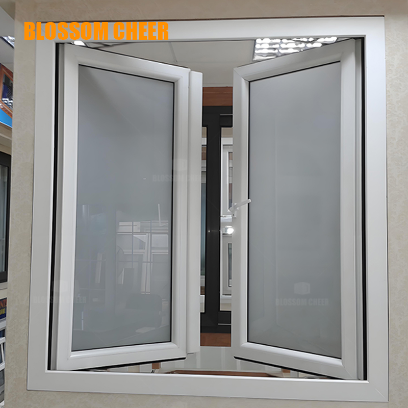 Premium Quality Modern House Soundproof UPVC Double Glazed Casement Glass Window
