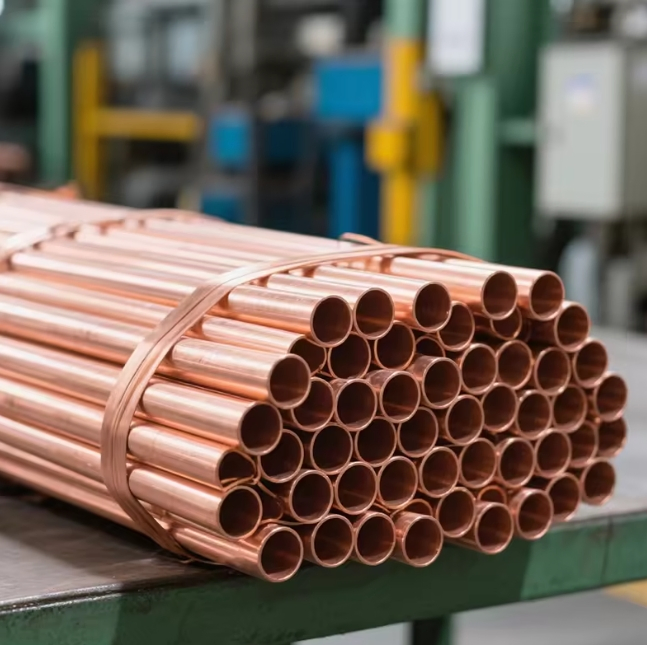 C10100/C10200/C10300 Manufacturers Red Pure Copper Pipe Professional 1/4'' 3/8'' 1/2'' 5/16'' AC Copper Tubes-Pure Copper Pipe for Air Conditioners