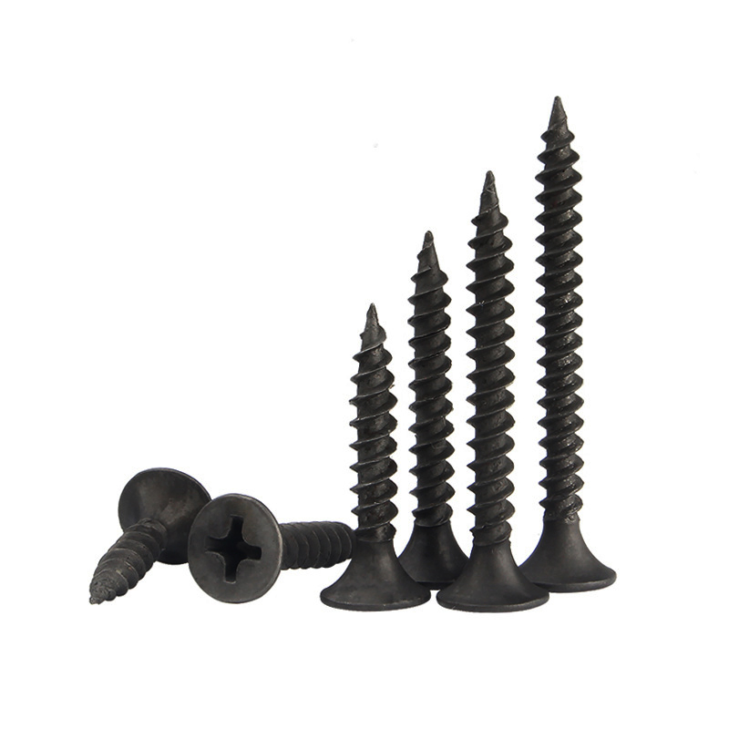 Hardware Fasteners Good Price 6 X 1 1 4 Drywall Screws Black Phosphorus Gypsum Screw for Metal Wood