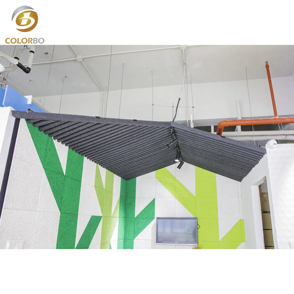 High performance B1 Eco Protctio board decoration material Grid Felt Ceiling Panel