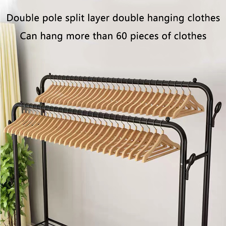 Free Standing Tree Hanging Bag Hat Jacket Umbrella Multifunctional Coat Rack Stand Metal Clothes Hanger Stand with Wheels