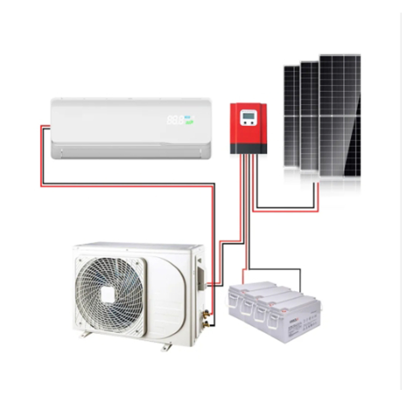 18000BTU Wall Mounted Solar Air Conditioner off Grid with Solar Power System