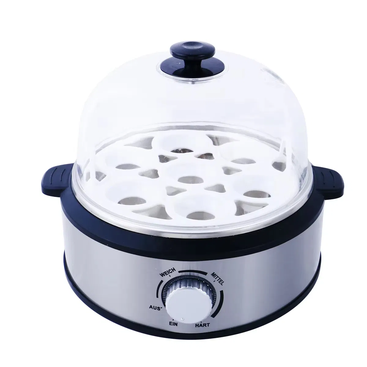 Household Electric Egg Boiler Portable Steam Egg Maker with Rotary Switch