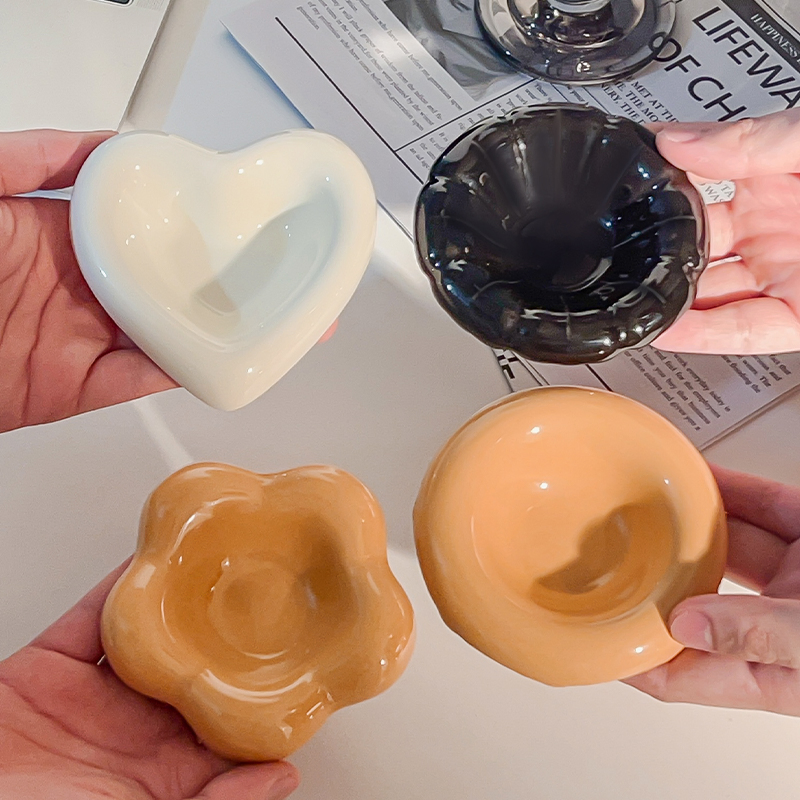 Organic Contemporary Dipping Dish - Smooth-Touch Ceramic Condiment Bowls OEM