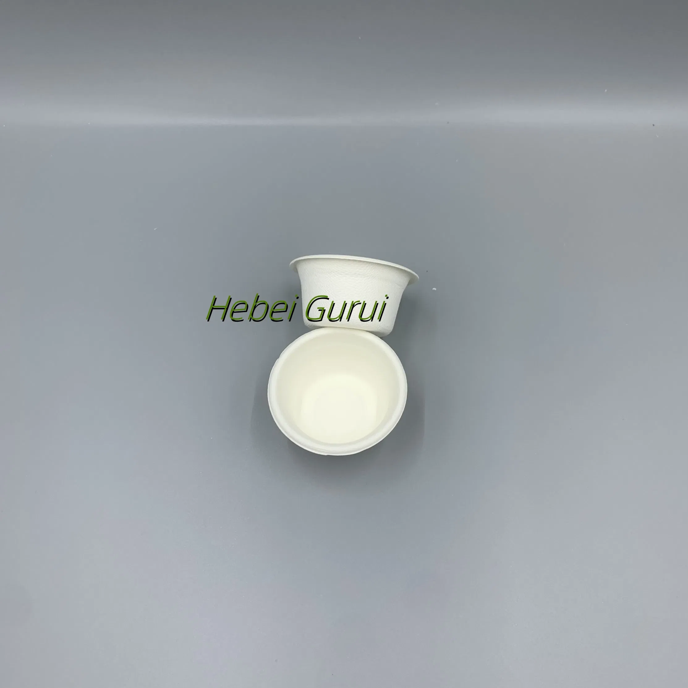 2oz Disposable Bagasse Fiber Souffle Cups, Compostable Cups for Dips, Jams, Honey, Sauces, Nuts