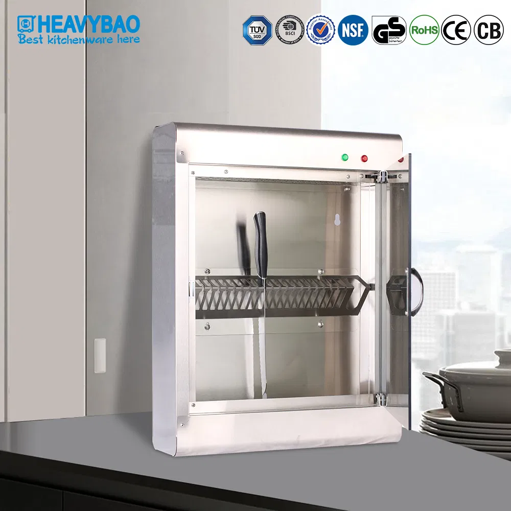 Heavybao Restaurant Knife UV Sterilization Cabinet with Fence Rack