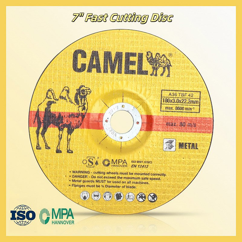 7" Fast Cutting Disc for Metal Use 180X3 Cutting Disc