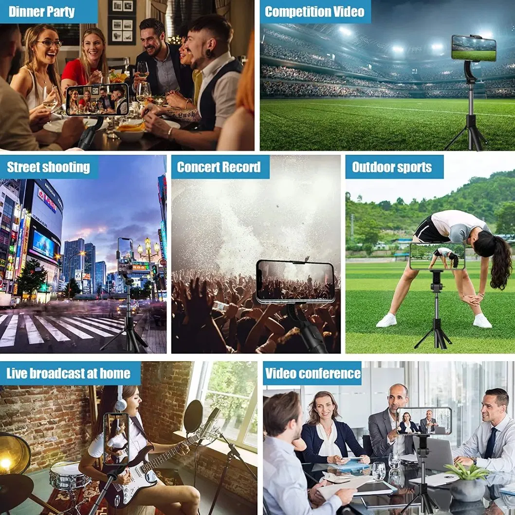 H5 Handheld Gimbal Phone Holder Anti-Shake Selfie Stick Holderwith for Ios/Andriod Smartphone Stabilizer Tripods Video Record Vlog