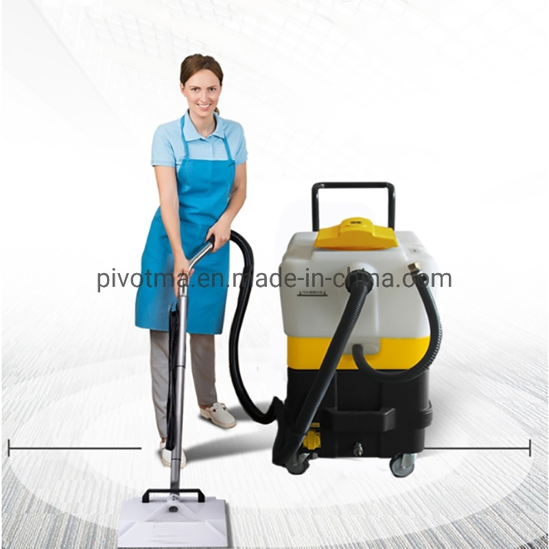 Cordless Portable Carpet/Rug/Sofa/Curtain/Cushion Steam Vapor Vacuum Washing Cleaning Machinery for Home/Hotel/Office/Cinema with Big Water Tank