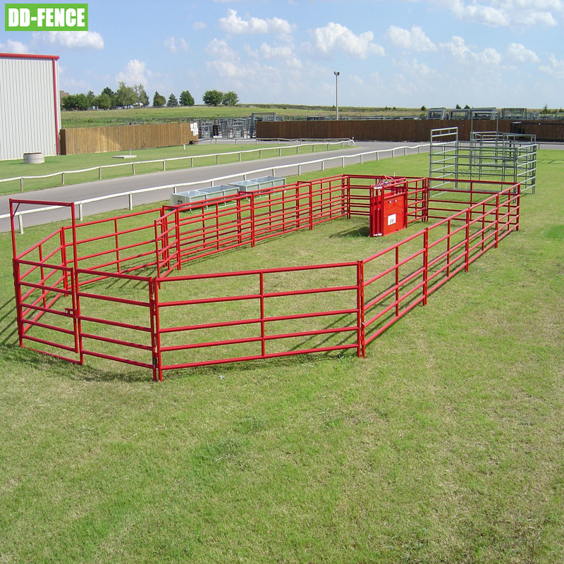 Cheap Hot Dipped Galvanized Midium Duty Powder Coated Horse Cattle Yard Steel Corral Panel