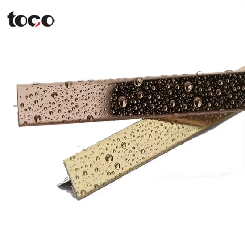 Popular Metal Stainless Steel Edge Trim for Marble and Wood Floor Strip