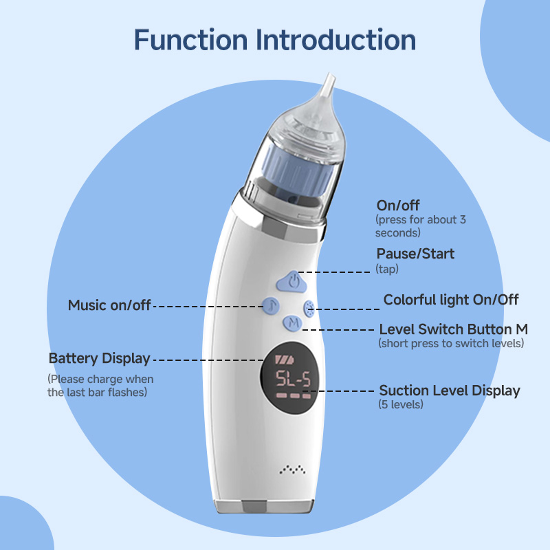 B2b OEM Baby Care Products Electric Nose Sucking Vacuum Cleaner Nasal Aspirators