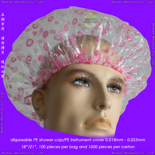 Disposable PE Hotel Shower Cap
