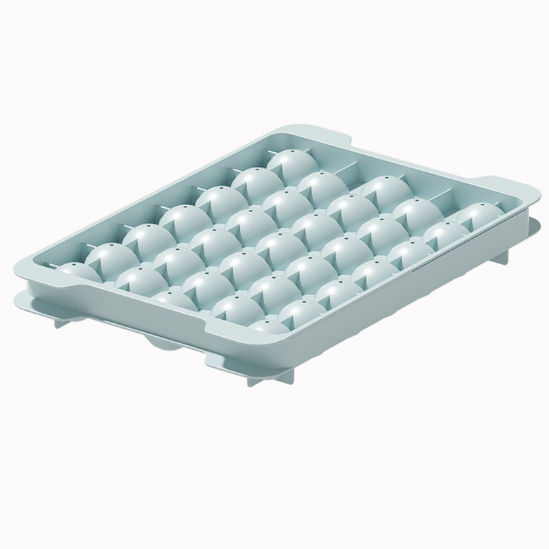 Форма для льда с 33 ячейками и трубочкой, пищевой силикон