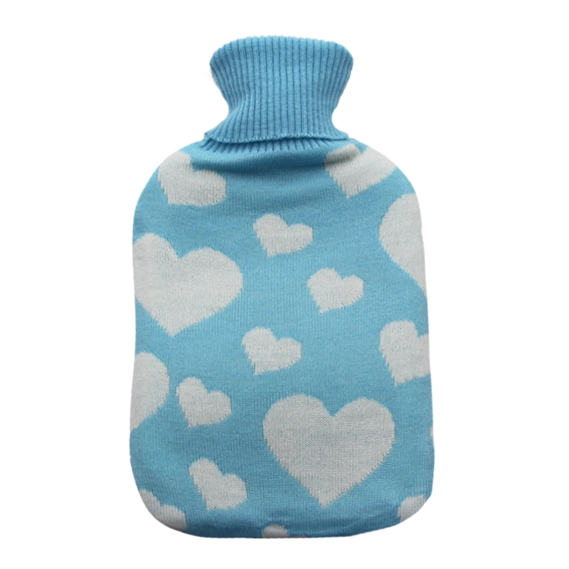 New Design Traditional Star Pattern Custom Knitted Hot Water Bottle Hot Water Bag Rubber Cover