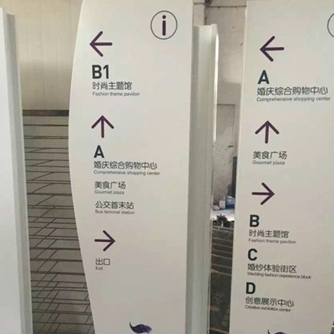 Conference Center, Park Area, Directional System Pylon Sign