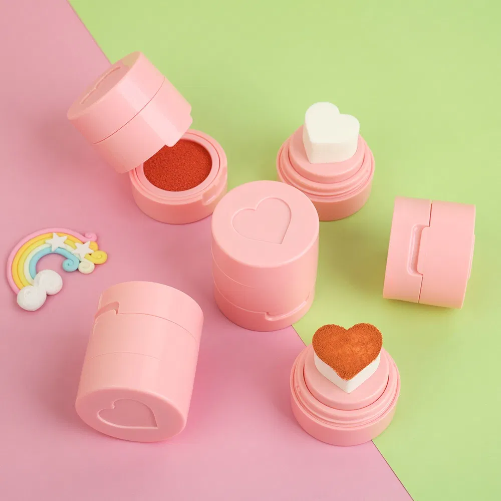 Love Shape Liquid Stamp Blush Matte Natural Nude Velvet Air Cushion Blush Makeup