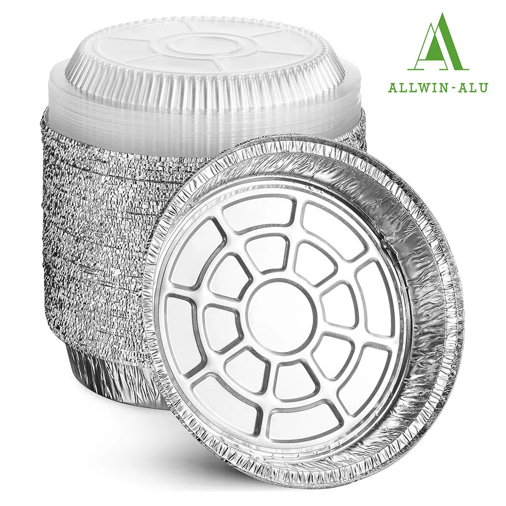 Алюминиевые контейнеры для выпечки 7-9 дюймов с крышкой