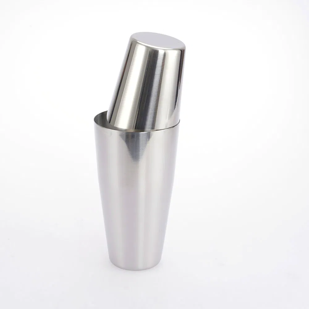 Stainless Steel Boston Cocktail Shaker Metal Bar Tools Customizable Shaker