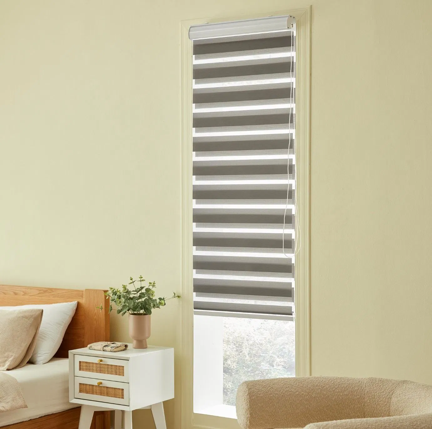OEM Window Shade Polyester Fabric Roller Blind Day and Night Zebra Blind