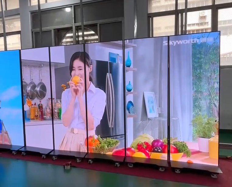 Vibrant LED Stand Display for Innovative Advertising Solutions with Colorlight A100 Media Player