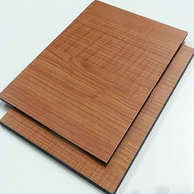 ACP Wood Texture Wood Color Aluminum Composite Sheet 3mm 4mm