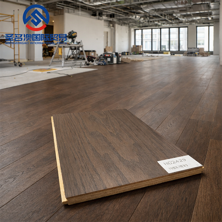 European Oak Wood Engineered Flooring Wide Plank Hardwood Flooring