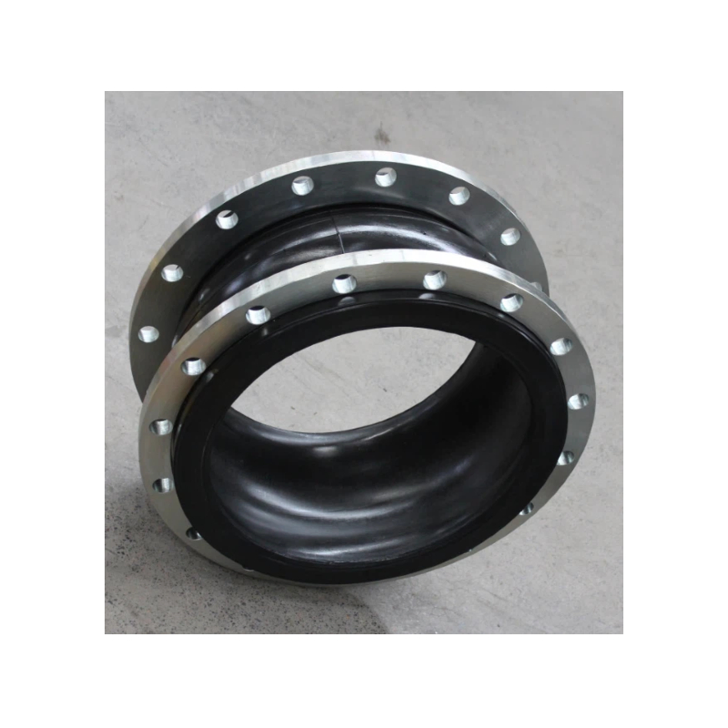Oil-Resistant Stainless Steel Flexible Rubber Expansion Joint, High Temperature Resistant Rubber Flexible Connector, Wear-Resistant Stainless Steel Flanged Rubb