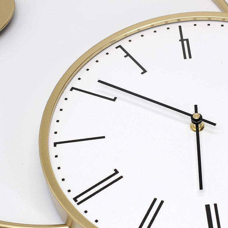 Wholesale Price Gold Metal Wall Clock