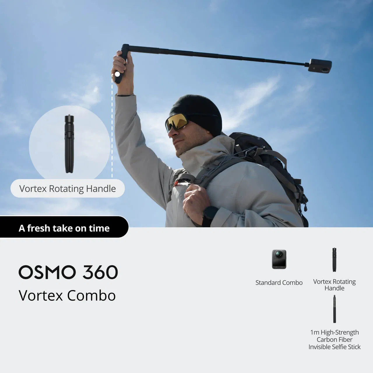 Экшн-камера DJ Osmo 360 Vortex Combo 8K