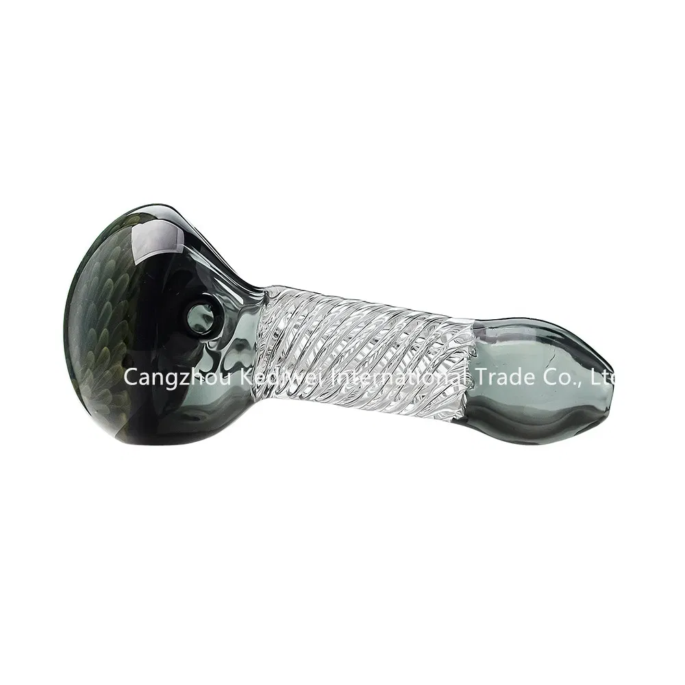 Factory Wholesale Flower Glass Hand Pipe Spoon Pipe for Smoking