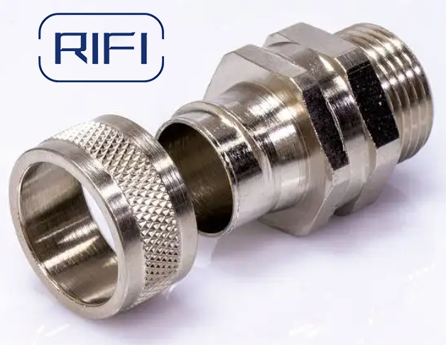 High quality Fixed Connector for 12mm 20mm Flexible Steel Conduit Glands Nickel-Plated Brass
