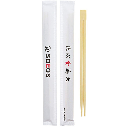 Bamboo Disposable Chopsticks, Sushi UV Treated Take Away Chopsticks, Wooden Chopsticks with Paper Sleeve