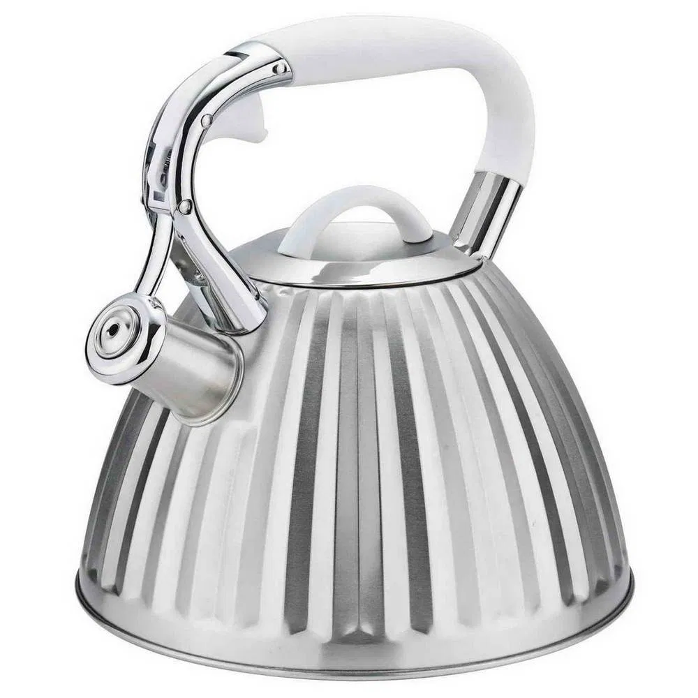 Household 3.0 Litre Prsmatic Conic Design Metal Stainless Steel Whistling Kettle, Suitable for Induction Cooker and Gas Stove