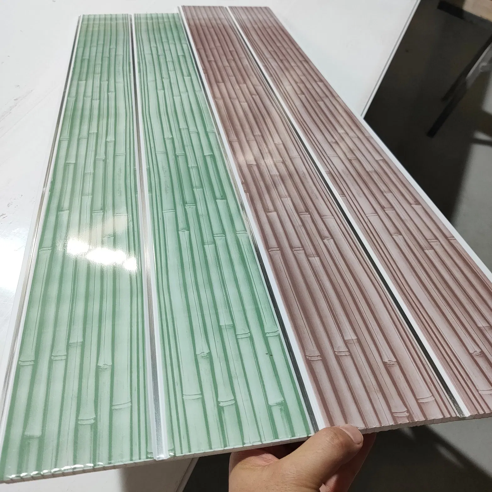 PVC Light Weight Waterproof Bamboo Panel for Ceiling Decoration Roof Tile False Ceiling Panel