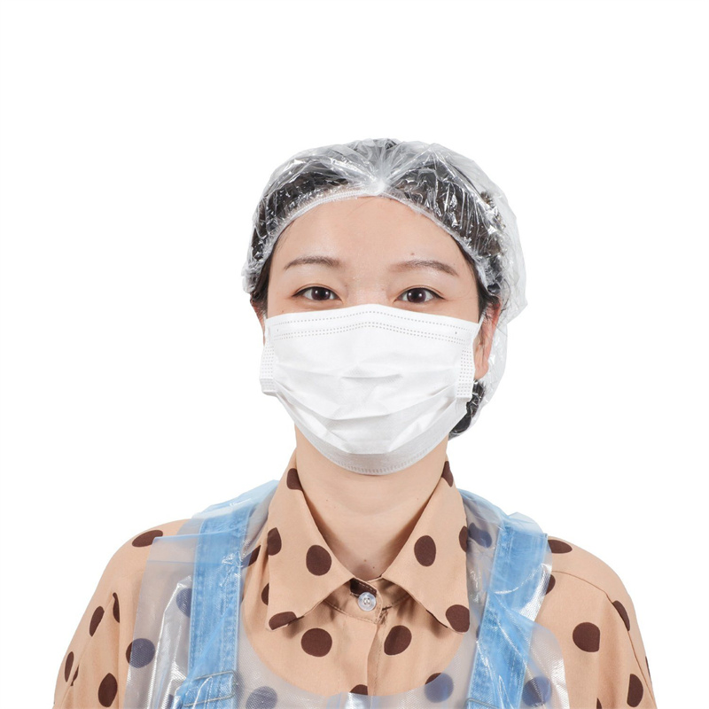 Thickening Shower Caps Hat Bathing Caps Hotel One-off Elastic Shower Cap Clear Hair Salon Bathroom Products Bath Caps