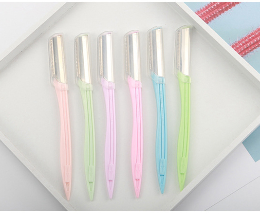 Wholesale Environmentally Friendly Packaging Eyebrow Trimmer Stainless Steel Blade Eyebrow Shaver