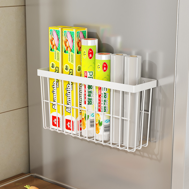 Wholesale Price Kitchen Household Multifunctional Large Capacity Side Storage Basket Refrigerator Rack