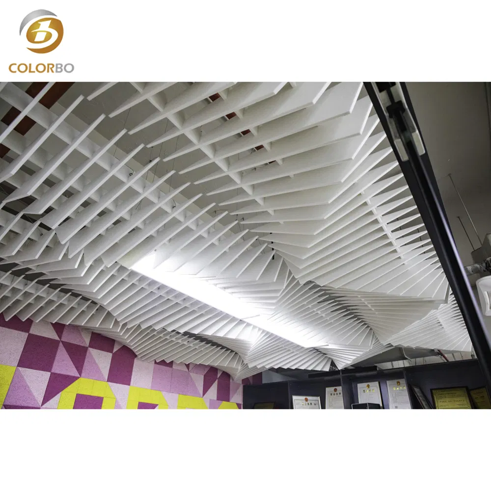 Polyester Fiber Ceiling Covering Can Use in Such Big Space Area Like Airport, Banquet Hall.