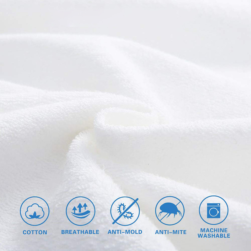 Made in China Wholesale Cotton Terry Waterproof Mattress Encasement with Zipper