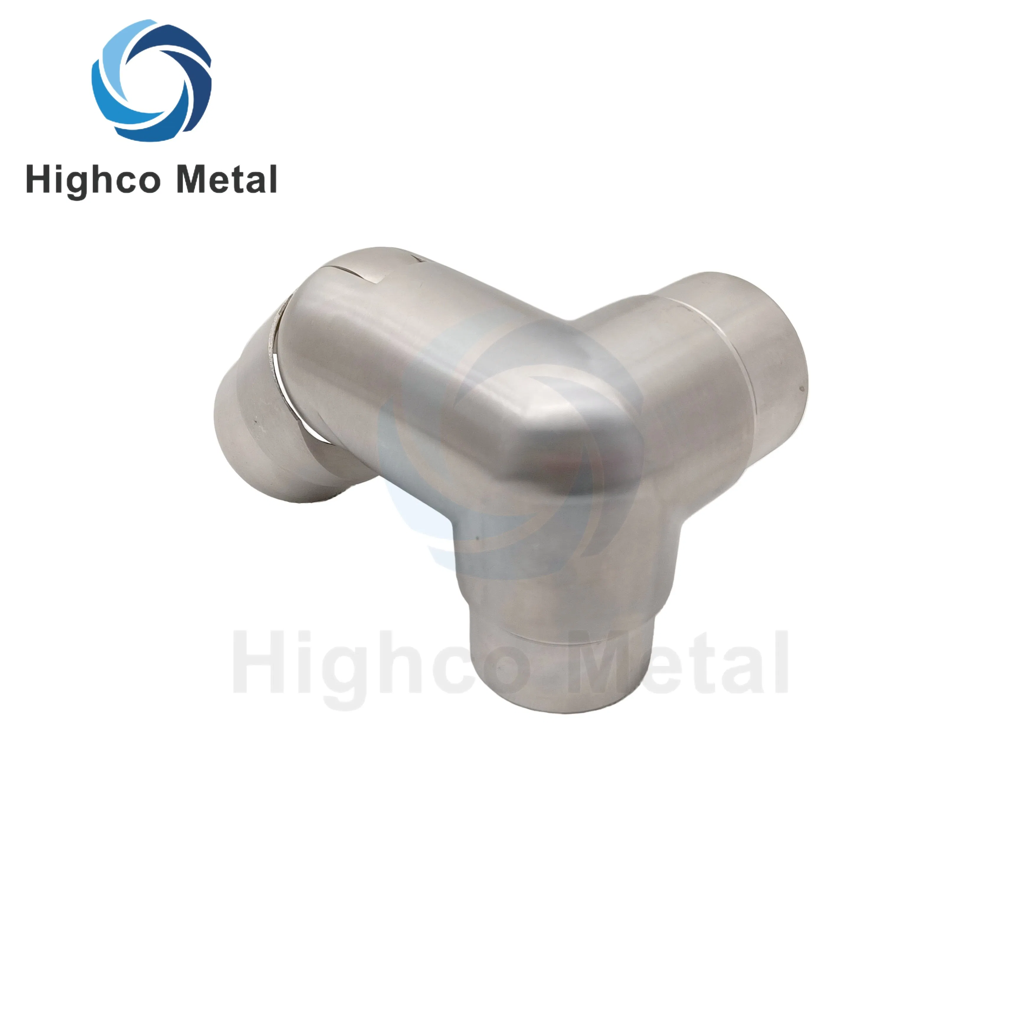 50.8mm Adjustable Joiner Stainless Steel Stair Handrail Railing Fittings