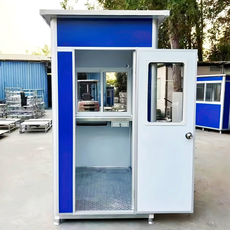 1.5m/2.5m Outdoor Steel Structure Luxury Modular Mobile Modern Portable Prefab Sentry Box for Prefabricated Kiosk Security Guard House